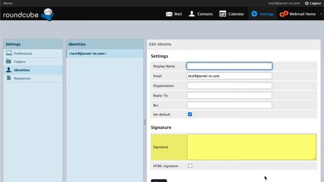 How To Add A Signature In The RoundCube Webmail Client