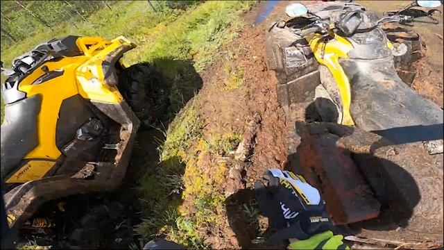 Дороги нет. Плаваем на хмырях. BRP Outlander XMR 1000 visco4lock-монстр внедорожья. смотреть онлайн