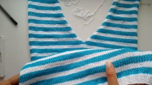 Как связать тельняшку спицами