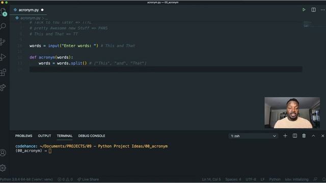 Python Acronym Project Idea For beginners смотреть онлайн