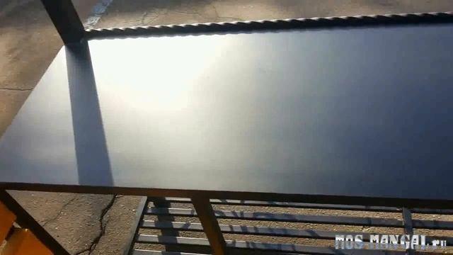 Мангал-беседка СТАЛ-1 с лавочкой смотреть онлайн