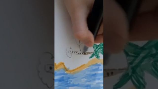 рисуем "Мальдивы". Исполни мамину (папину) МЕЧТУ!!! смотреть онлайн