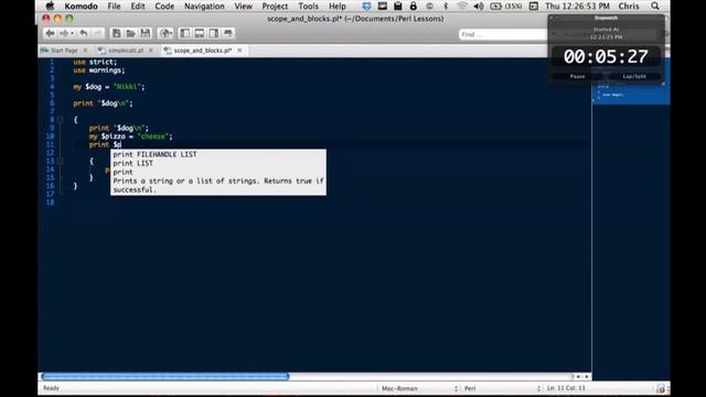 Learn How to Program Perl - Lesson 2 смотреть онлайн