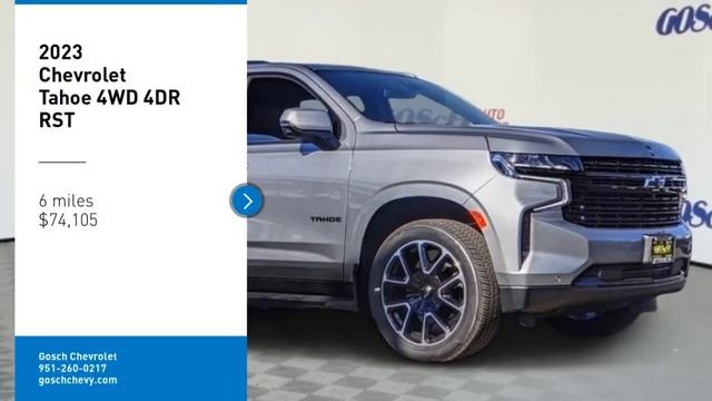 2023 Chevrolet Tahoe HEMET BEAUMONT MENIFEE PERRIS LAKE ELSINORE MURRIETA C23506 смотреть онлайн