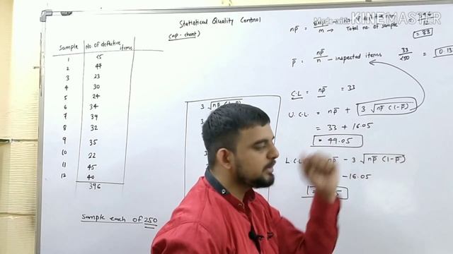 #56 statistical quality control (np chart with practical question ) b.com смотреть онлайн