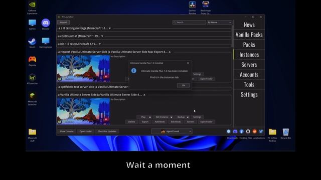 Ultimate Vanilla Plus Minecraft Modpack Installation Tutorial смотреть онлайн