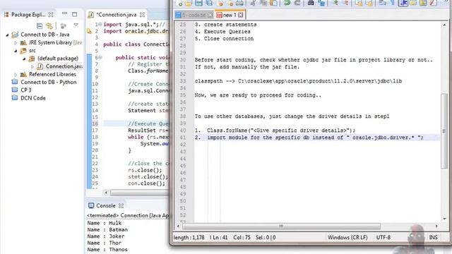 Connect Java Application to Database [via Eclipse] смотреть онлайн