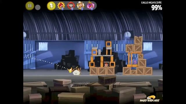 Angry Birds Rio Star Bonus 2 Smugglers Den 100% Feather Mighty Eagle Walkthrough смотреть онлайн