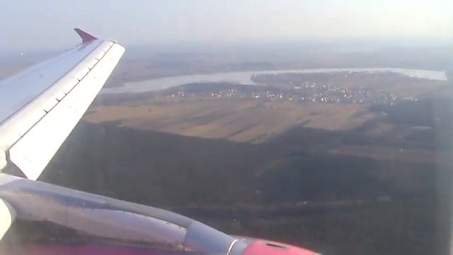 WizzAir From Oslo-Torp  Landing At Katowice Airport , A-320 , HA-LPO , 6.03.2013