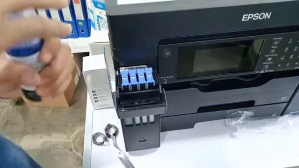 Epson L15150 First time ink filling of the printer