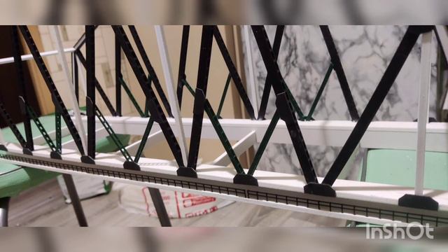 продолжаю строить мост ЖД масштаб 1/87 смотреть онлайн