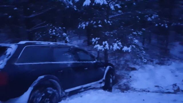 No ESP and lack of skill - Audi A6 c5 Allroad at winter. Winter fun with allroad смотреть онлайн