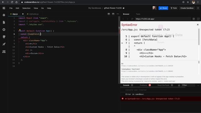 React Custom Hooks - 2 - Kendi Hookunu Oluştur - useFetchData Örneği смотреть онлайн