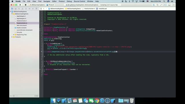 iOS Tutorial Multi-Threading Basics: Image downloading in Objective-C смотреть онлайн
