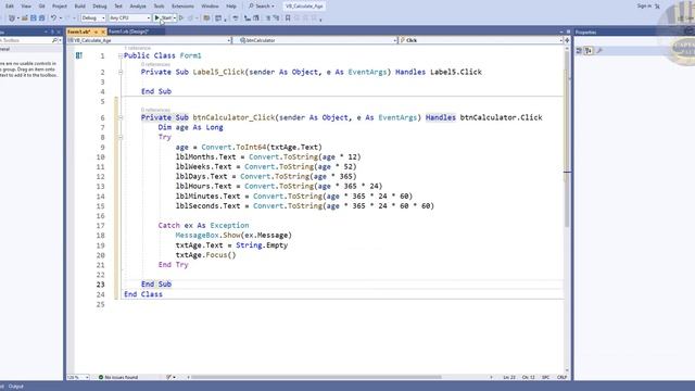 How to Create an Age Calculator and Save Data in Visual Basic.Net. Very Good Tutorial for Beginners смотреть онлайн