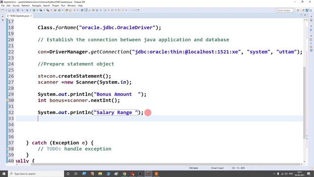java | jdbc code to update database table | java code to update oracle database table смотреть онлайн