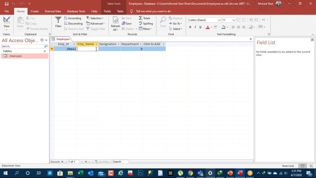 Free Webinar # 11 - MS ACCESS (Fundamentals) by Ahmed Yasir Khan (Urdu/Hindi) смотреть онлайн