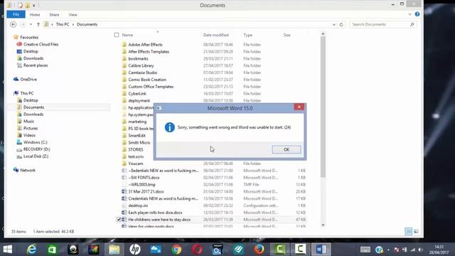 Word was unable to start. (24) смотреть онлайн