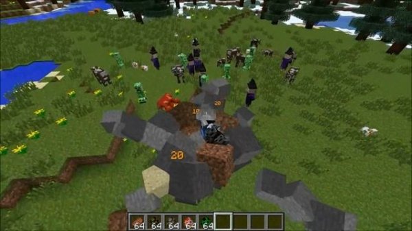 Minecraft: MUTANT BLOCK BEAST (CRUSH MOBS, EAT TREES, NEW PET & MORE!) Mod Showcase