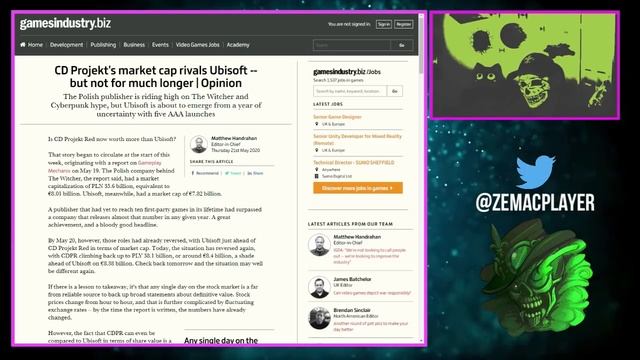 CDPROJEKT DÉPASSE UBISOFT EN CAPITALISATION BOURSIÈRE: UN SUCCÈS MÉRITÉ ! смотреть онлайн