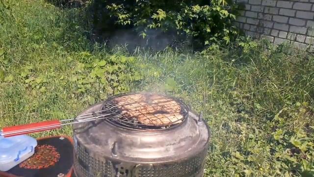✅Испытание нержавеющего мангала из барабана стиральной машины #самоделки #diy #diycrafts