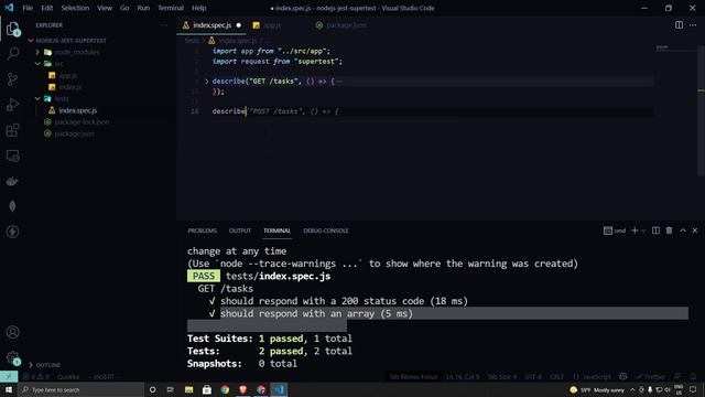 Nodejs Testing con Jest y Supertest смотреть онлайн