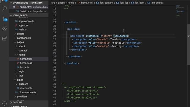 Learn Ionic Framework | Select From a List of Options смотреть онлайн