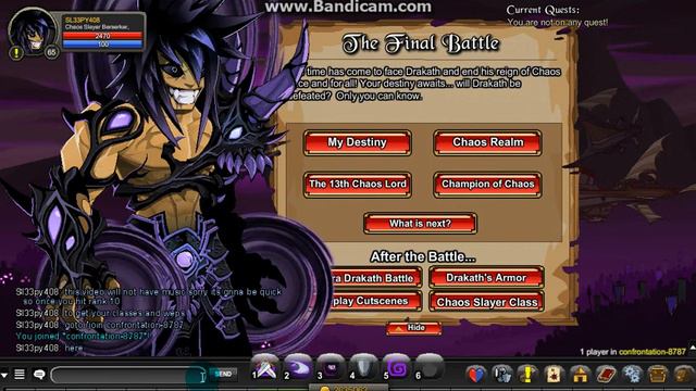 aqw- how to get chaos rep fast (add on) how to get chaos classes смотреть онлайн