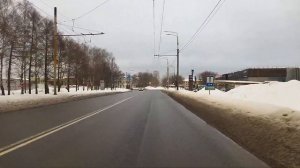 Троллейбус, 3-й маршрут (целиком). Ярославль. Вид из кабины.