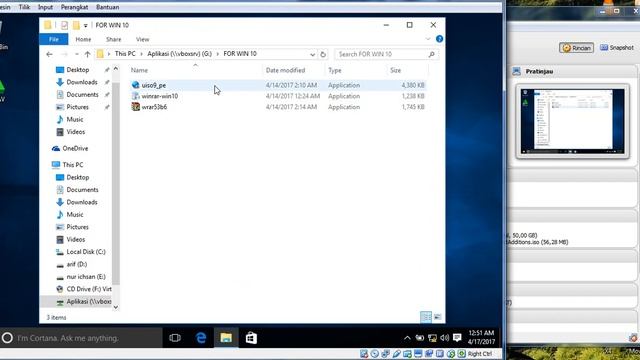 install aplikasi di OS windows 10 64 bit di VM VirtualBox смотреть онлайн