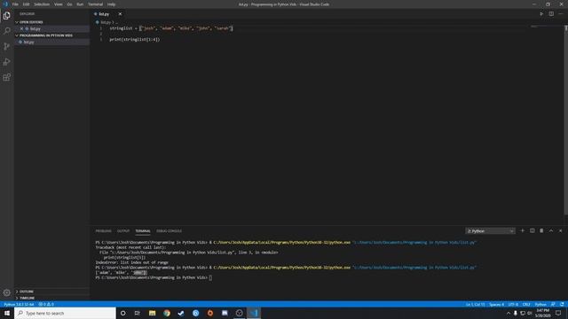 Learning Python for Beginners | Ep 3 - Lists In Python смотреть онлайн