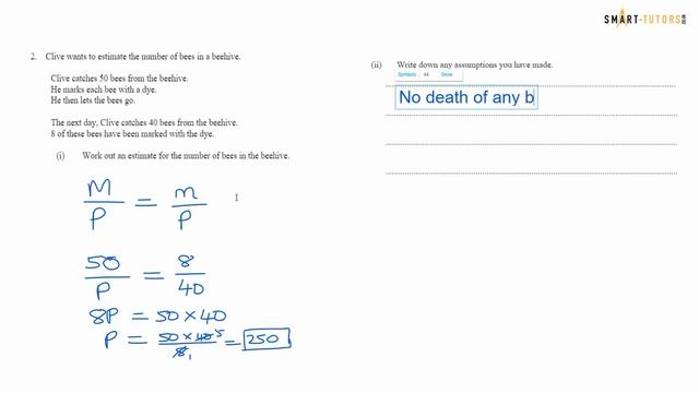 GCSE Maths | Capture - Recapture Method - Topic Revision Part 20