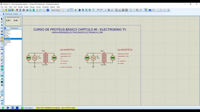 Curso De Proteus Capítulo #5 - Cómo Configurar Transformador