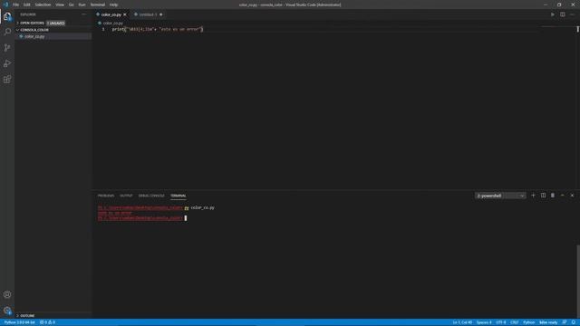 Cambiar el color de los textos en la consola o terminal en python | python | código- ANSI смотреть онлайн