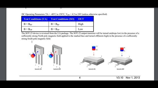 Датчик холла. Униполярный или биполярный, в чем разница??? Экспериментируем вместе. A3144 SS41 смотреть онлайн