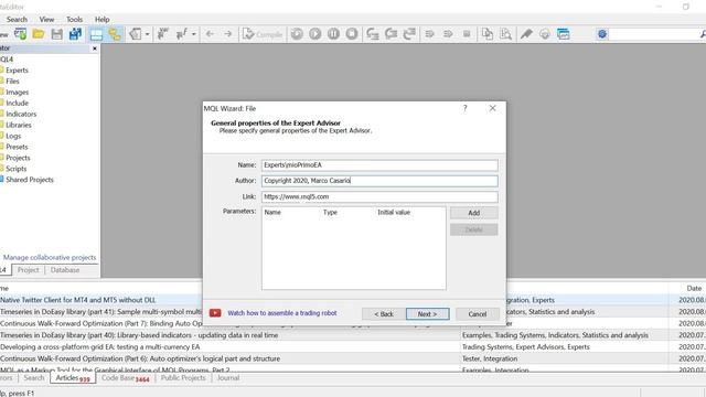 Programmare un Robot per fare Trading Automatico con MetaTrader4 - Lezione 1 смотреть онлайн