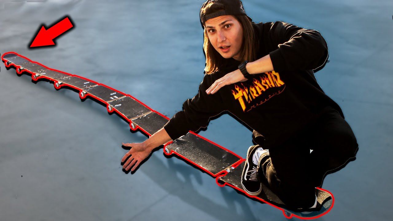 ДЛИННЫЙ СКЕЙТБОРД / СКЕЙТ ПОЕЗД - СКЕЙТ ЛИМУЗИН! смотреть онлайн