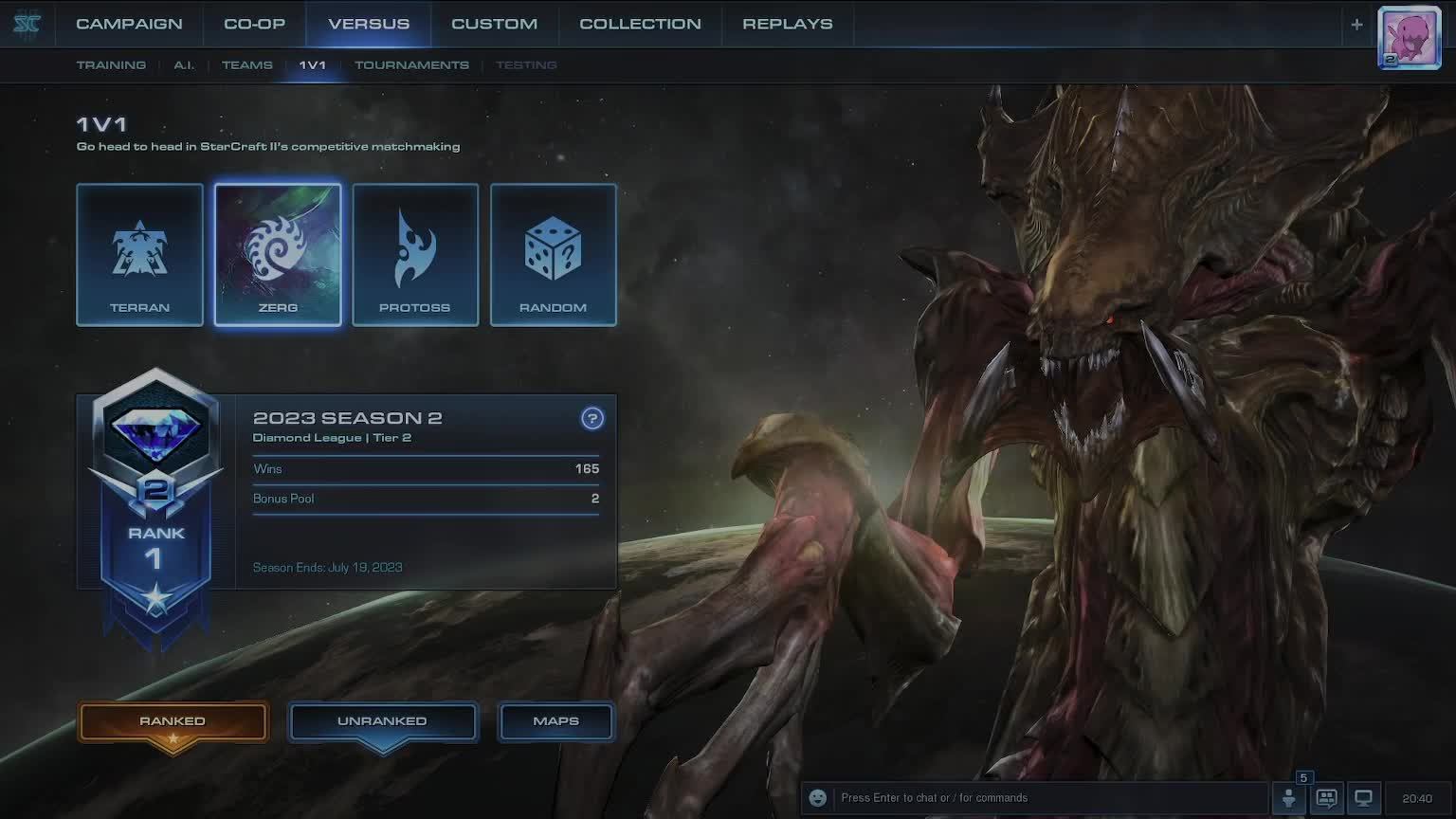 Точу алмазную лигу sc2 zerg смотреть онлайн