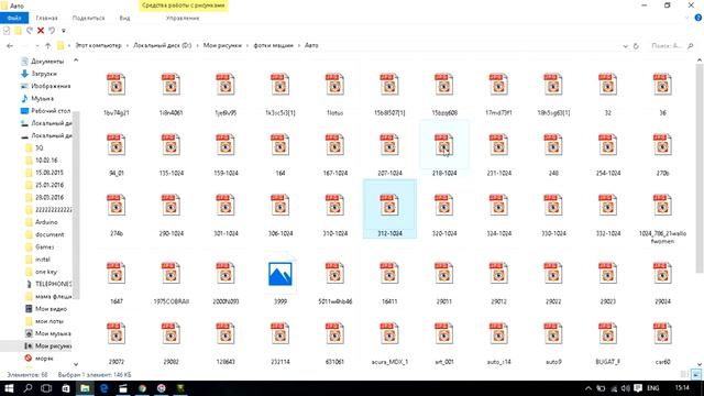 windows 10 , эскизы вместо значков . preview foto смотреть онлайн