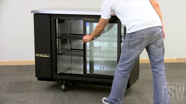 True Slide Glass Door Back Bar CoolerVideo (TBB-24-48G-SD) смотреть онлайн