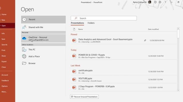 1.01 - The Backstage (File Tab) | PowerPoint for Beginners Course смотреть онлайн