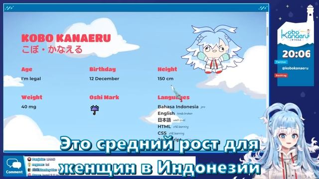 【RUS SUB】Самая ВАЖНАЯ инфа о Кобо! 【Hololive ID】 смотреть онлайн