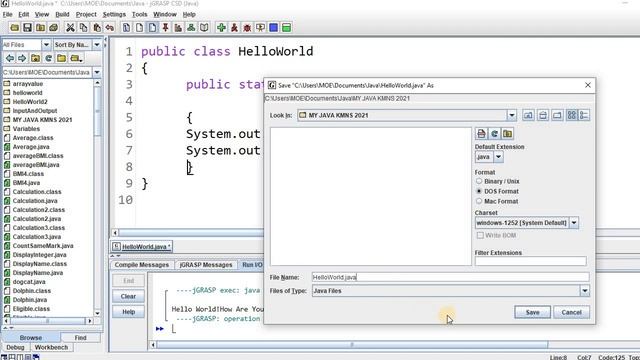 6 SAVE JAVA FILE IN FOLDER смотреть онлайн