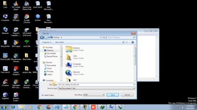 how to create vbs file,basic of .vbs file creation for beginners and freshers смотреть онлайн
