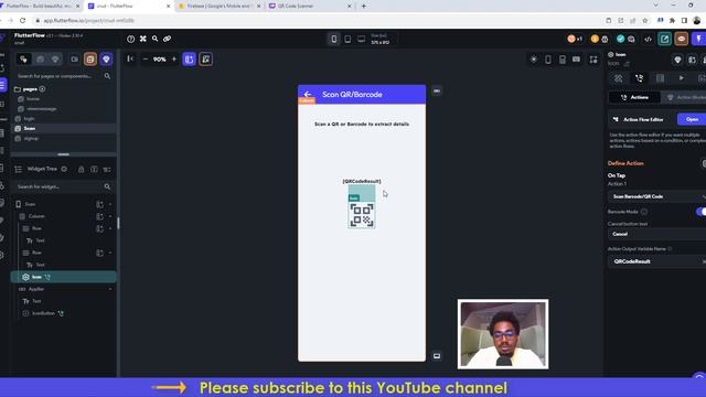 How to add QR or Barcode Scan Action in your mobile or web app without coding using FlutterFlow смотреть онлайн