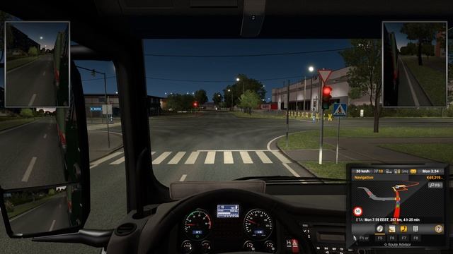 Euro Truck Simulator 2 , Beyond The Baltic Sea DLC , Pori - Helsinki  - Tallinn - Tartu  - Pskov  .