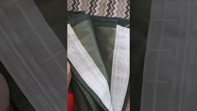 Шторы блекаут рогожка цвет зеленый. Обзор отшитого заказа перед отправкой. смотреть онлайн