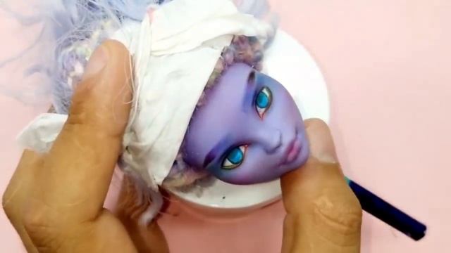 Repaint! Lilac 2020 The Pastel Rainbow Art Doll Collaboration with Dollightfull / Ooak Monster High смотреть онлайн