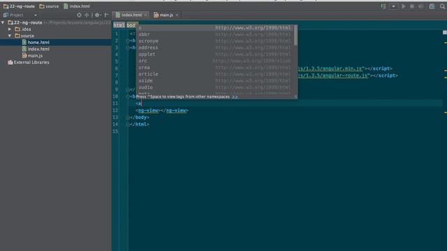 Angular - #22 - Как делать переходы по страницам с помощью ngRoute смотреть онлайн
