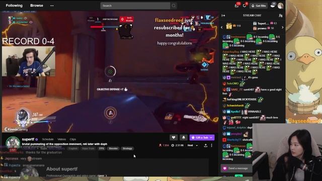 daph's commentating super's ow match | clips смотреть онлайн